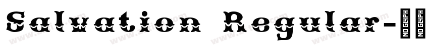 Salvation Regular字体转换